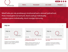 Tablet Screenshot of intenda.sk